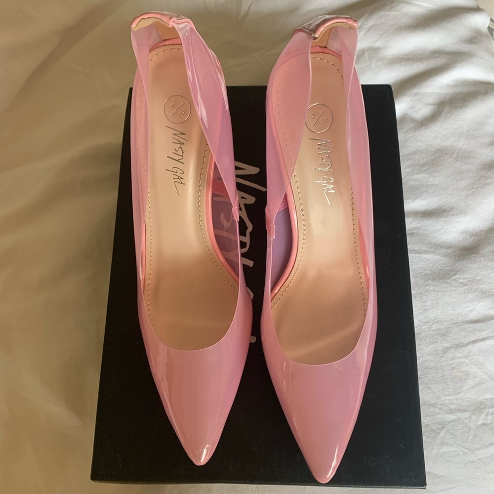 Nasty Gal SOLD OUT Barbie Girl Clear Court Heel - Picture 5 of 8